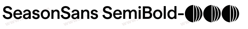 SeasonSans SemiBold字体转换